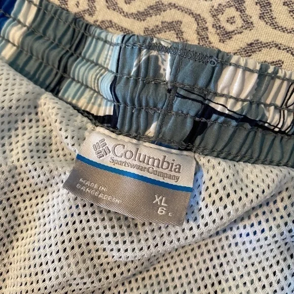 Columbia Backcast II Printed Swim Trunks Blue Fish​​​​​​​​​​ - Picture 7 of 15